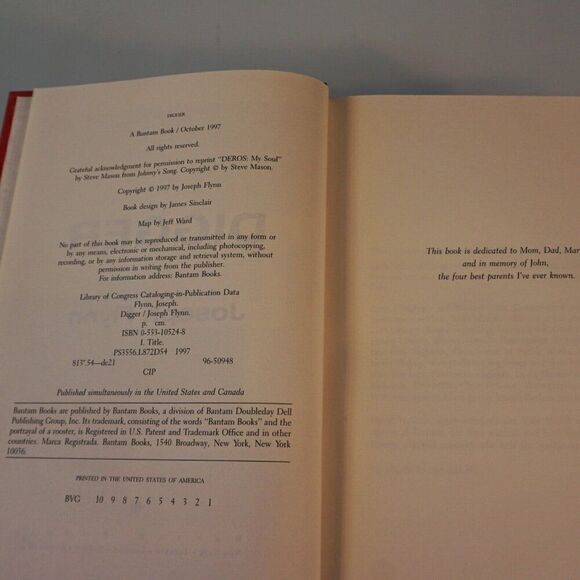 Digger by Joseph Flynn 1997 Hardcover - Picture 5 of 6